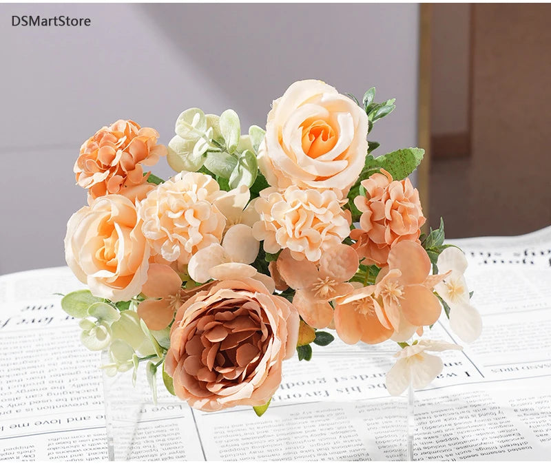 7-Head Silk Artificial Flower Bouquet