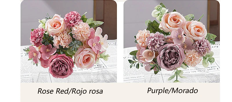 7-Head Silk Artificial Flower Bouquet