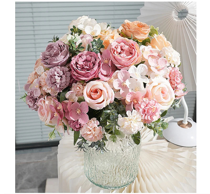 7-Head Silk Artificial Flower Bouquet