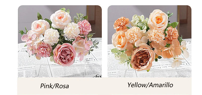 7-Head Silk Artificial Flower Bouquet