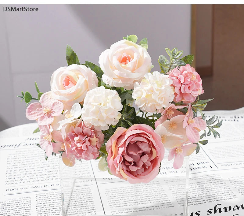 7-Head Silk Artificial Flower Bouquet