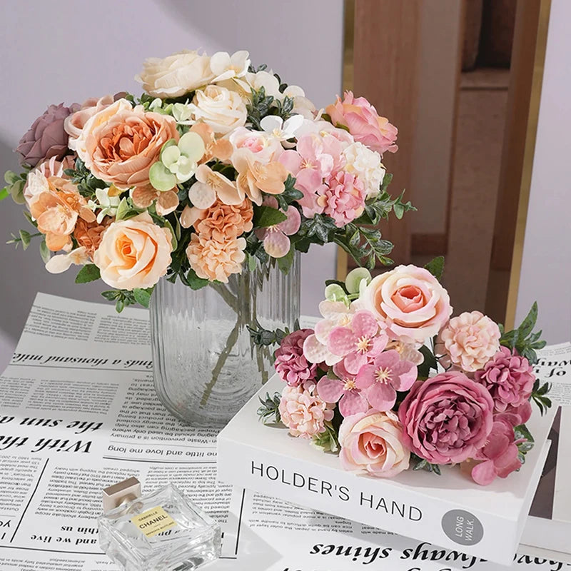 7-Head Silk Artificial Flower Bouquet