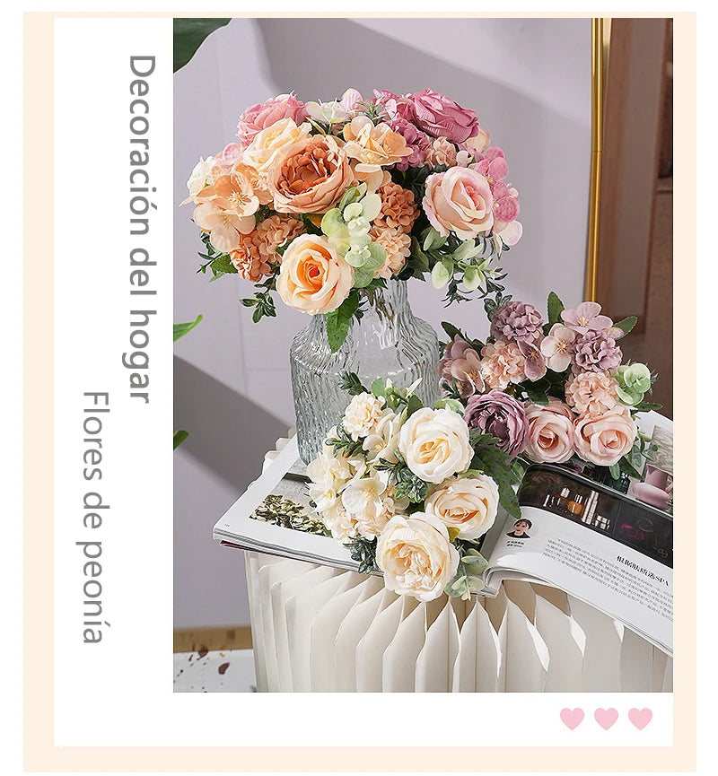 7-Head Silk Artificial Flower Bouquet