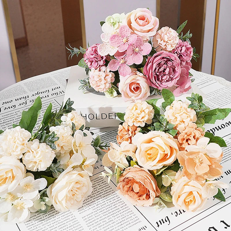 7-Head Silk Artificial Flower Bouquet