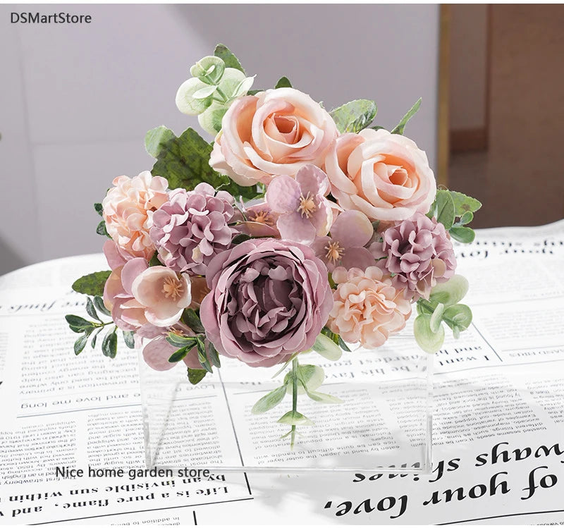 7-Head Silk Artificial Flower Bouquet