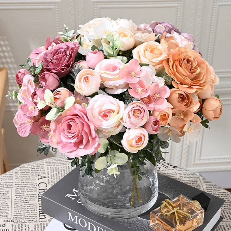 7-Head Silk Artificial Flower Bouquet