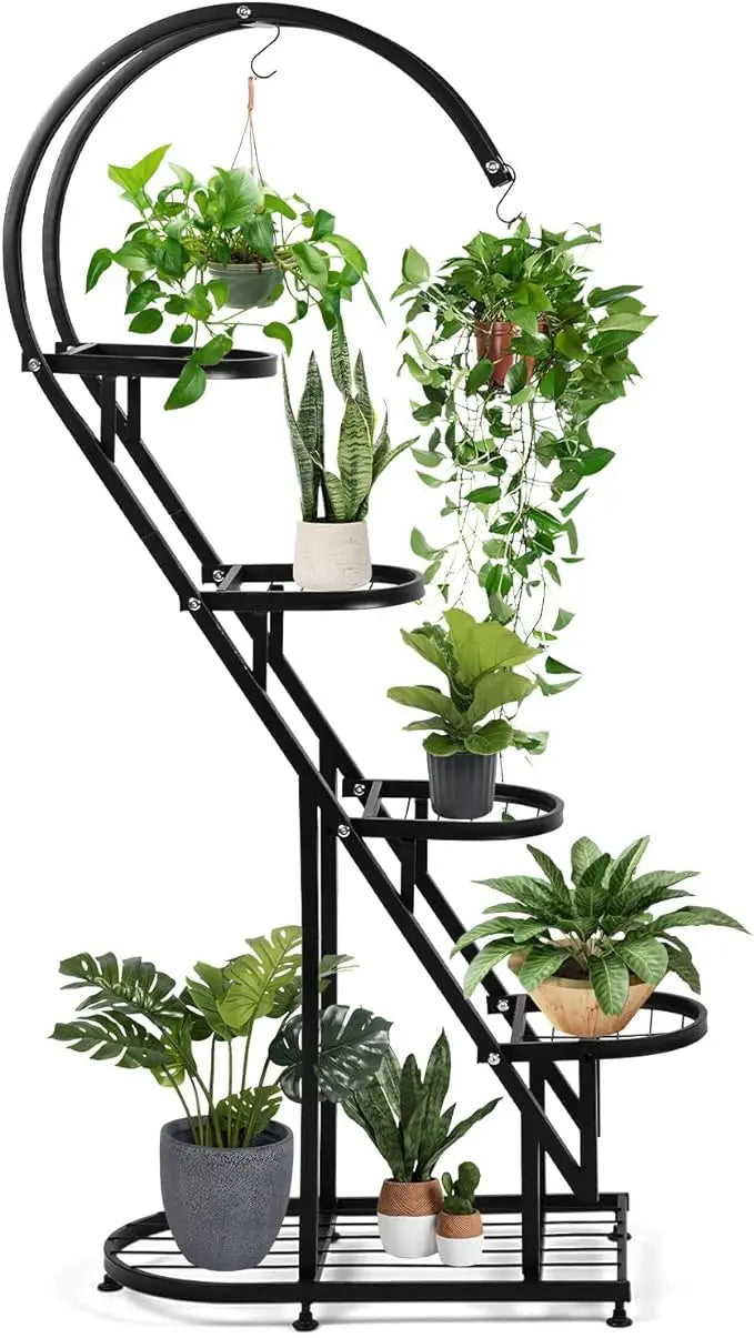 6-Tier Wrought Iron Plant Stand