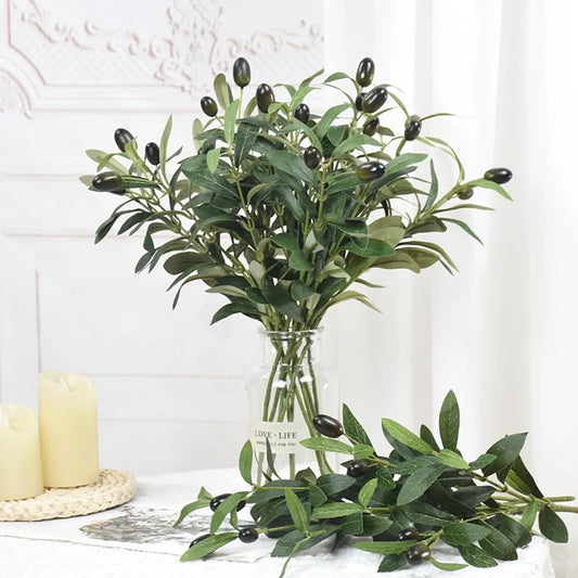 Artificial Olive Branches With Fruit