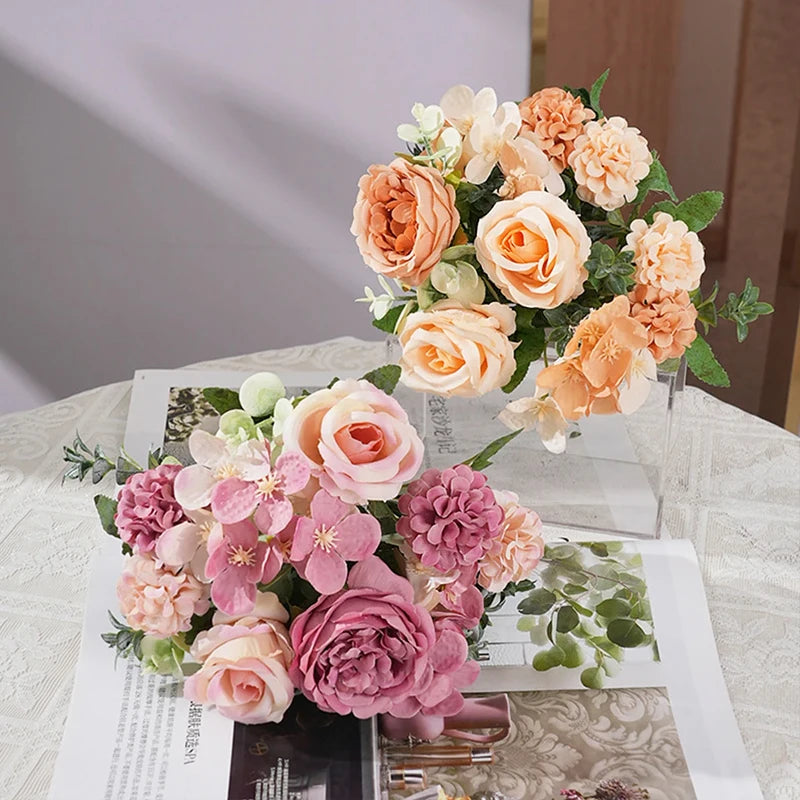 7-Head Silk Artificial Flower Bouquet