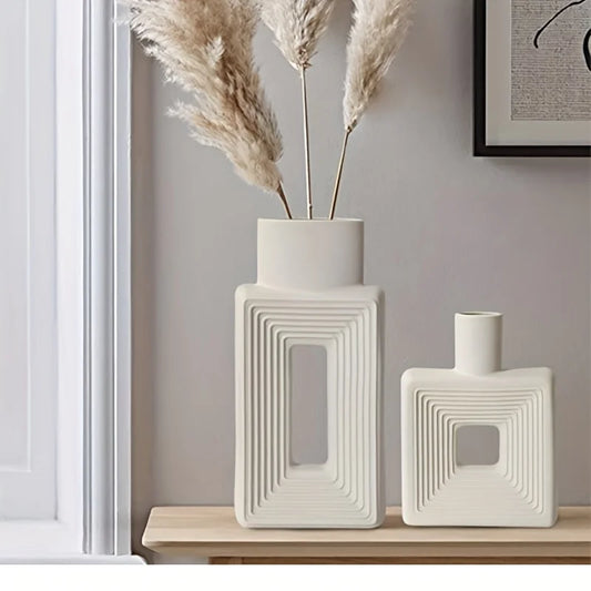Square Rustic Minimalist Nordic Vase