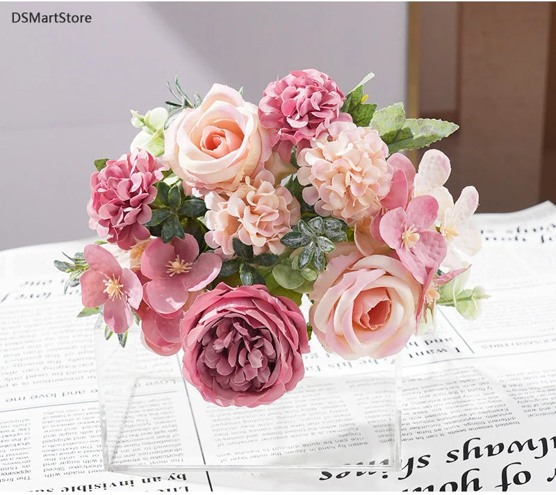 7-Head Silk Artificial Flower Bouquet