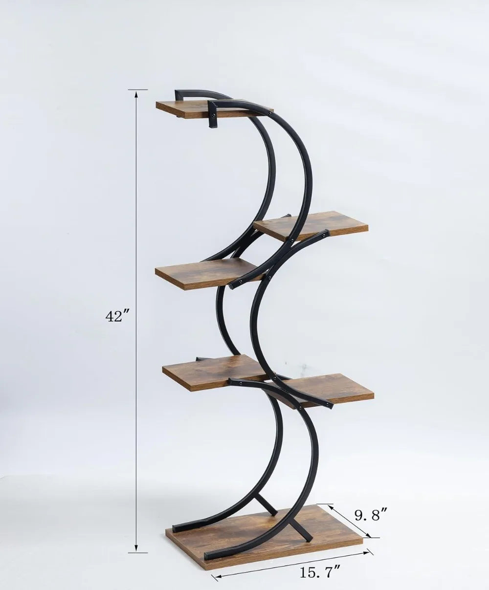 6-Tier Wrought Iron Plant Stand