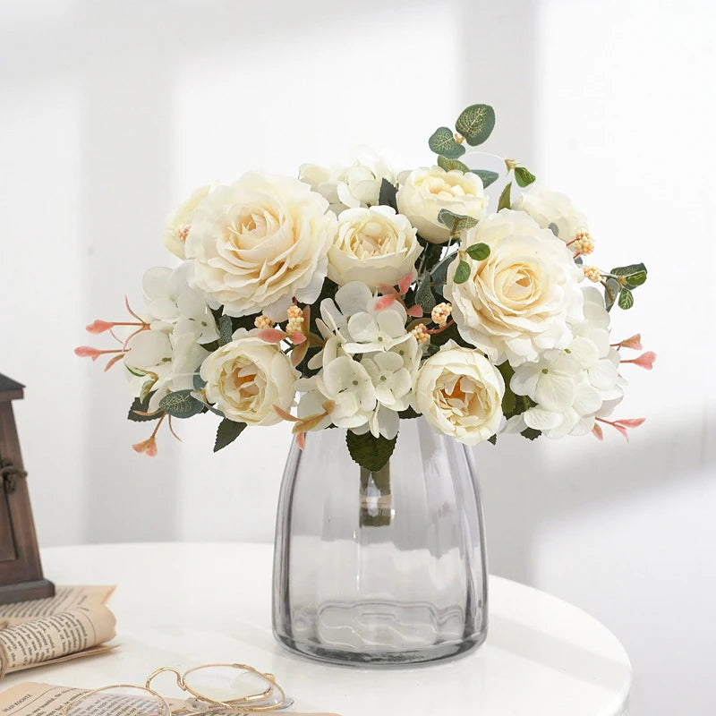 Vintage-Inspired Silk Flower Bouquet